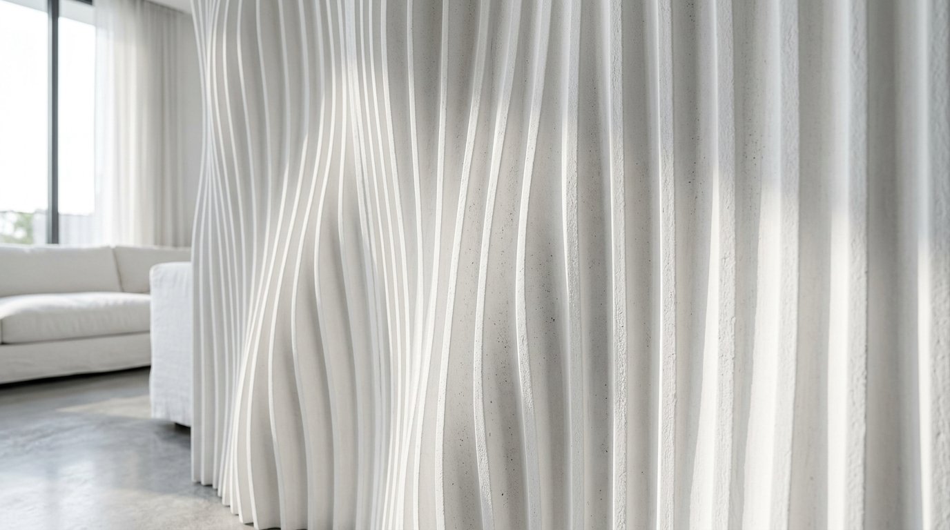 Interior 3D Fluted Wall Panels